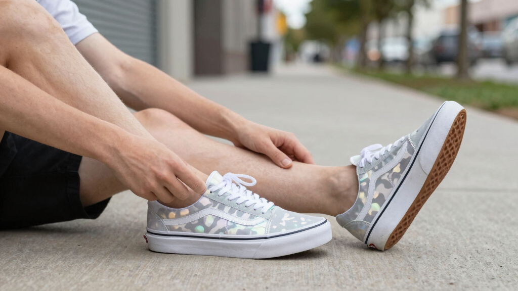 best pearlized camo Vans sneakers