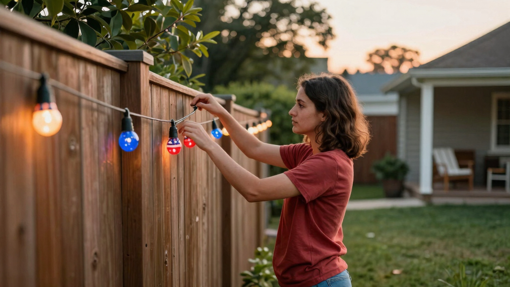 patriotic outdoor string lights
