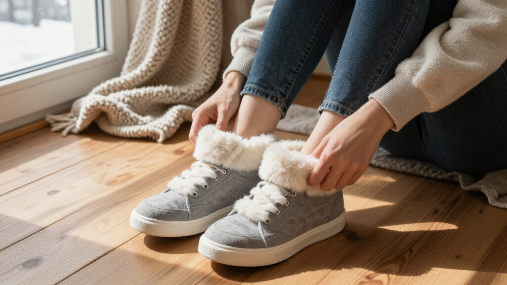 best fluffy winter sneakers