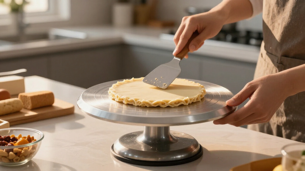 aluminum cake turntable heavy duty