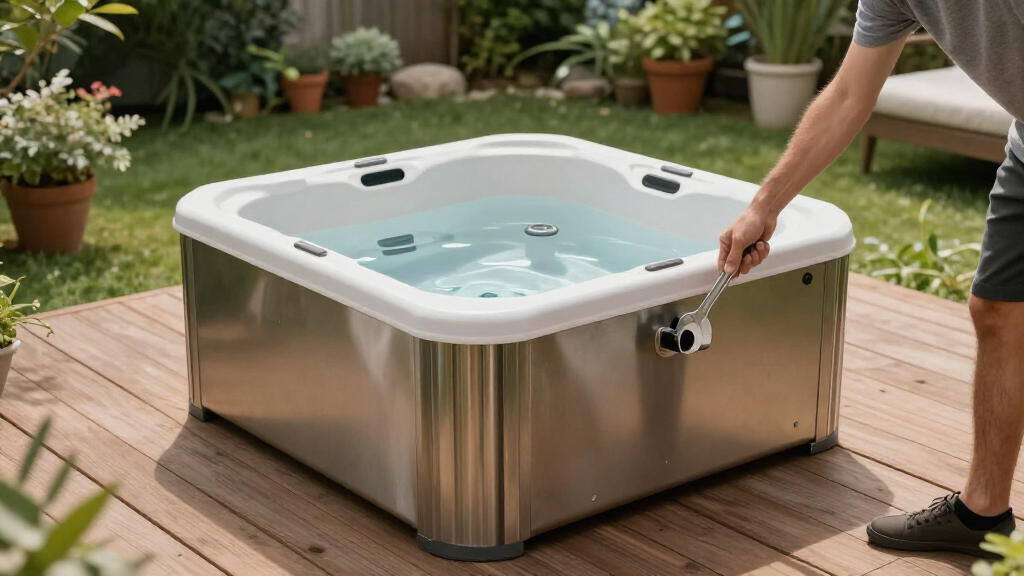 portable hot tubs for small patios on amazon