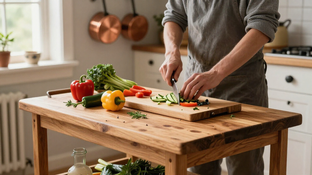 best butcher block kitchen cart