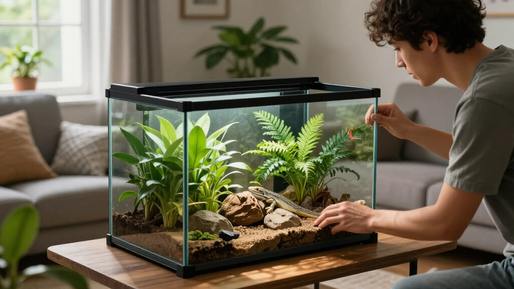 120 gallon front opening reptile terrarium