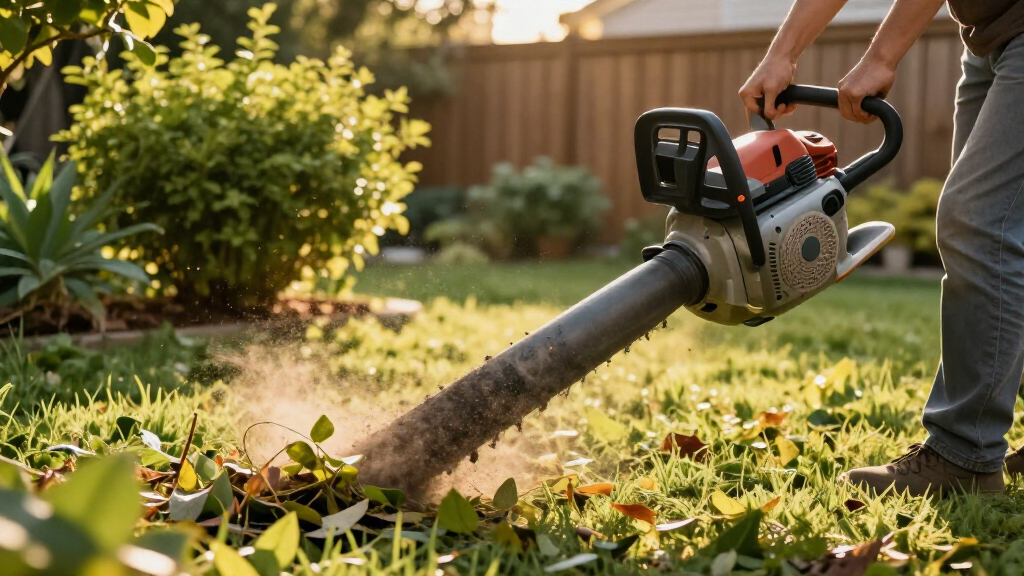 electric leaf blowers for yard cleanup