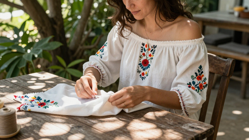 offshoulder boho top