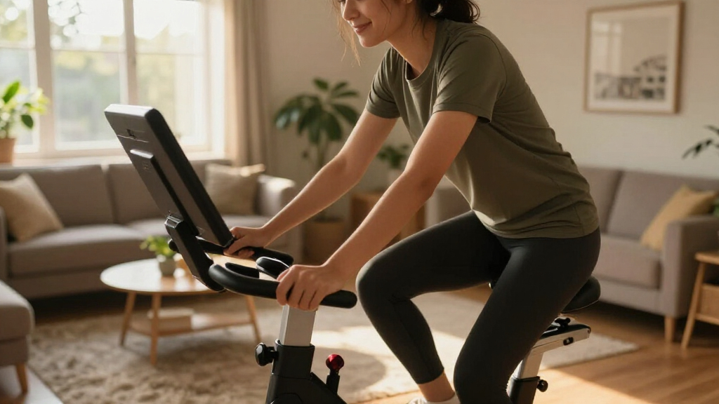 exercise bike with built in screen