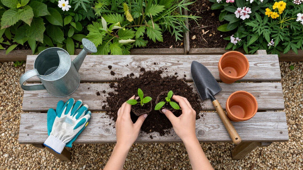 potting benches for serious gardeners
