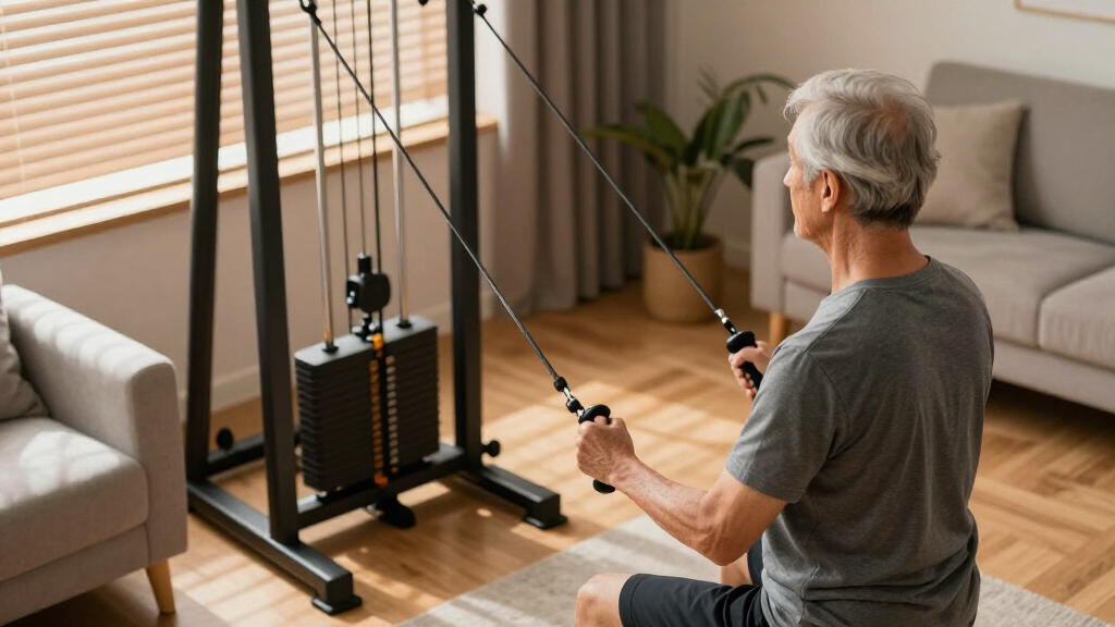 compact cable home gyms for low impact strength