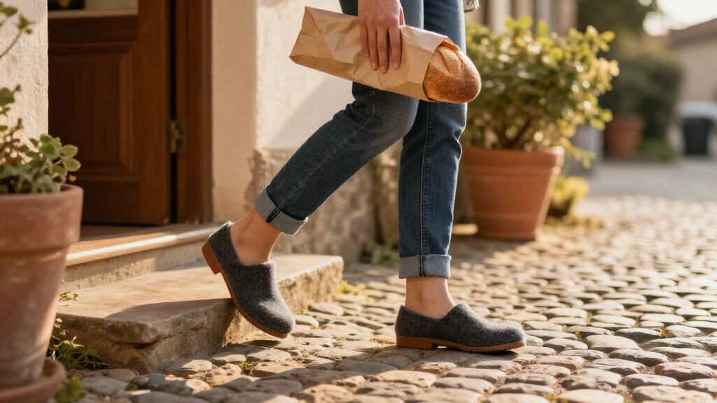 best wool felt clogs
