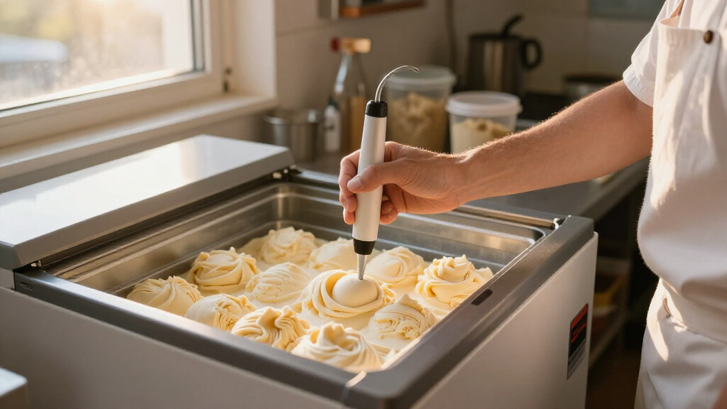 blast chiller freezer with food probe