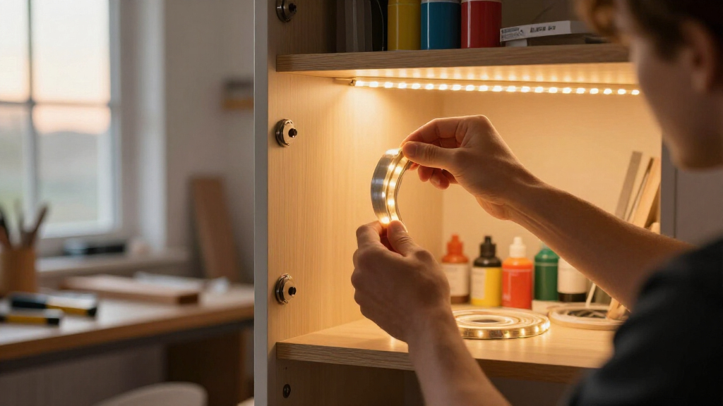 cabinet lighting for craft room
