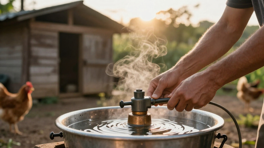 heated waterer for chickens