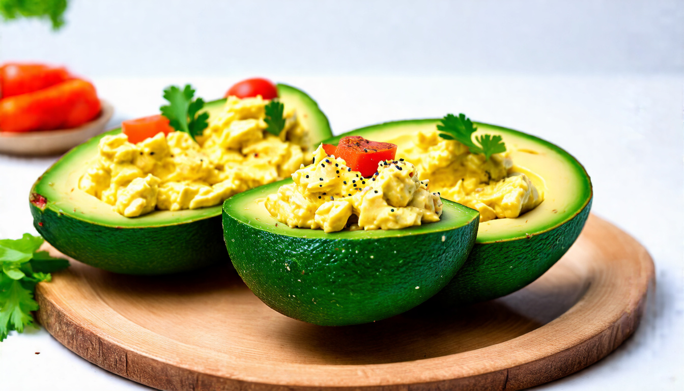 Creamy Egg Salad Stuffed Avocado Halves: A Healthy and Delicious Twist!