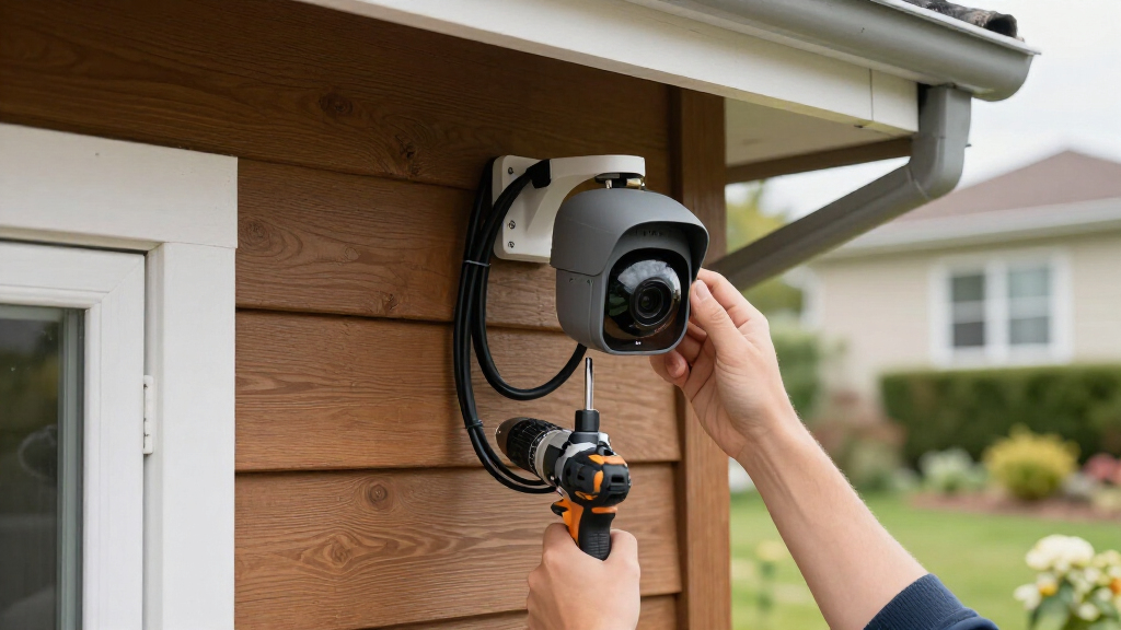 wired outdoor security camera system
