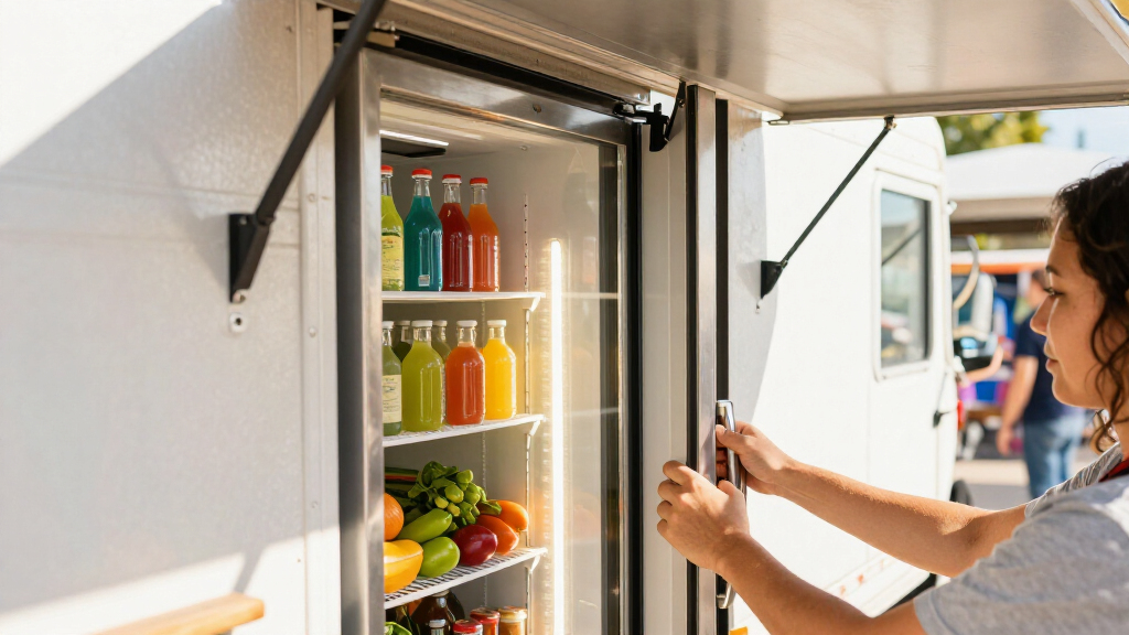 best durable food truck refrigerator for summer service