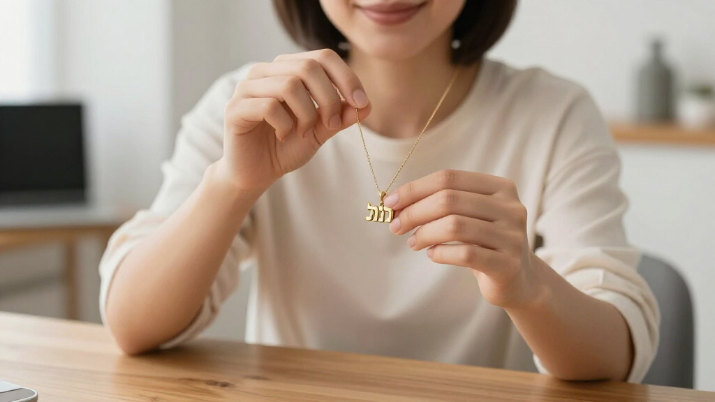 hebrew name necklace