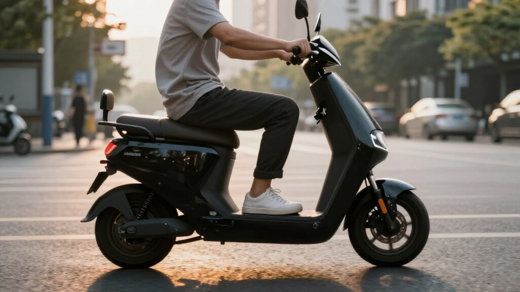 electric scooter with single motor for commuting