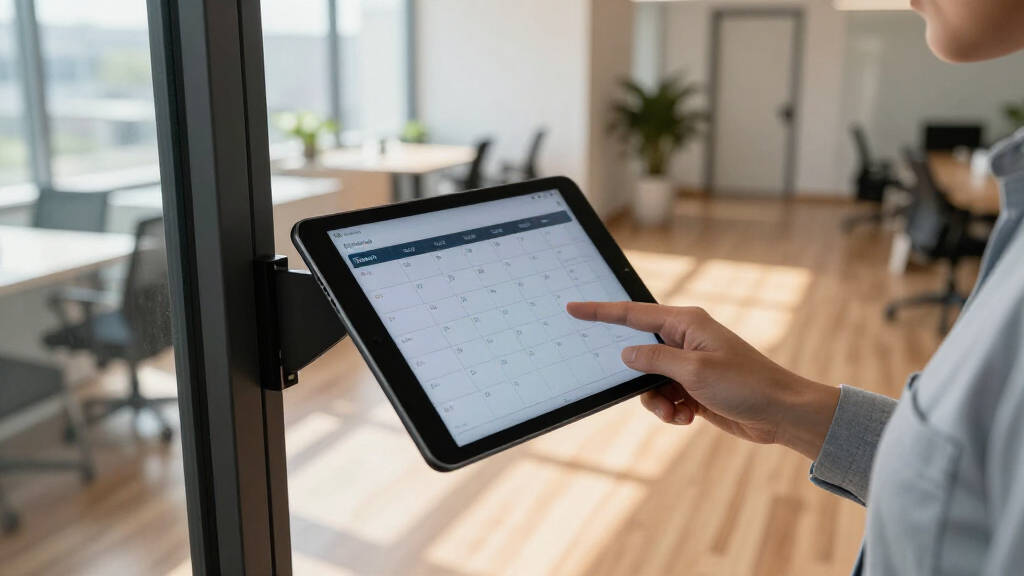best room scheduler tablet for office doors