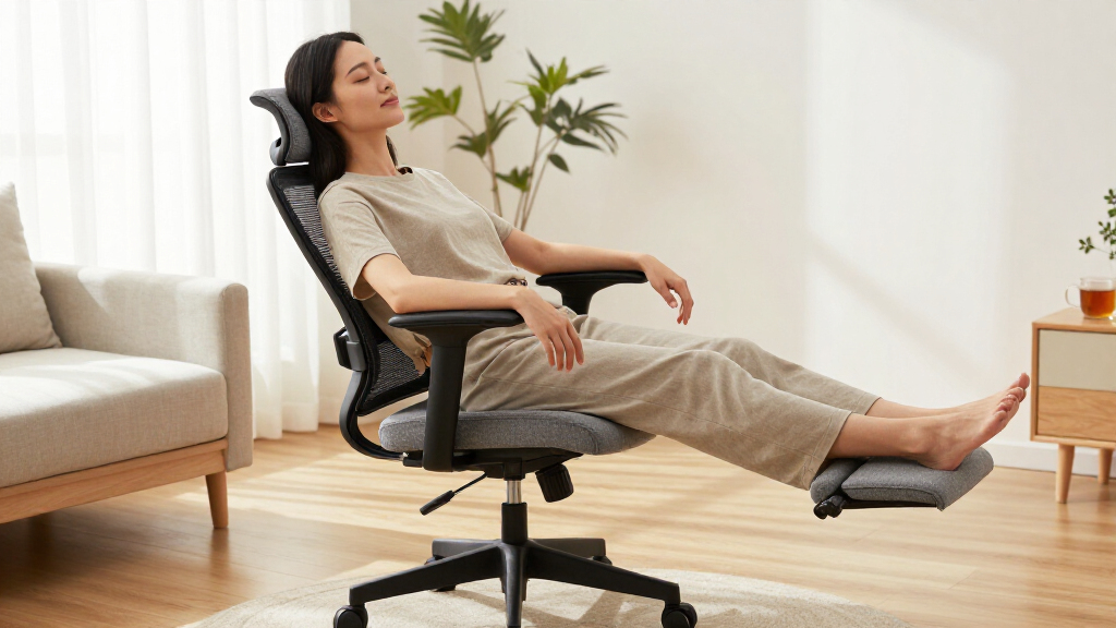 ergonomic office chairs with footrests