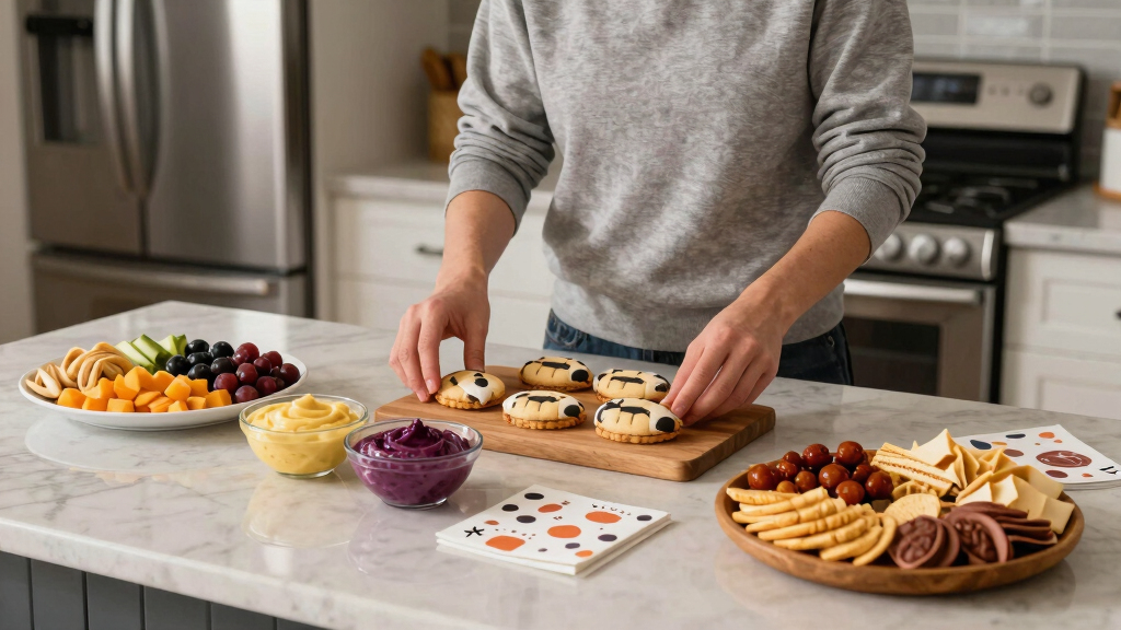 football-themed party snacks
