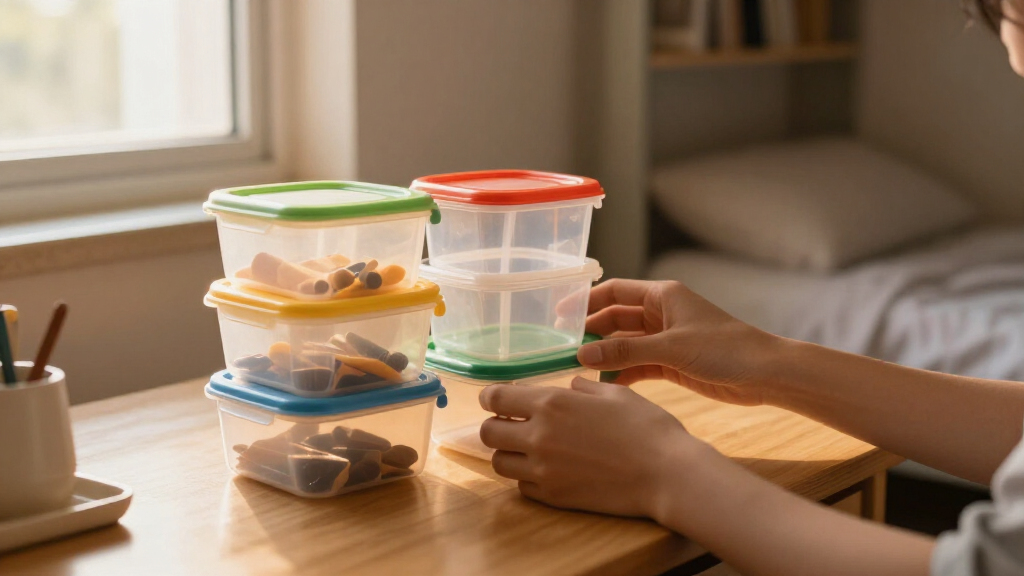 compact dorm storage containers