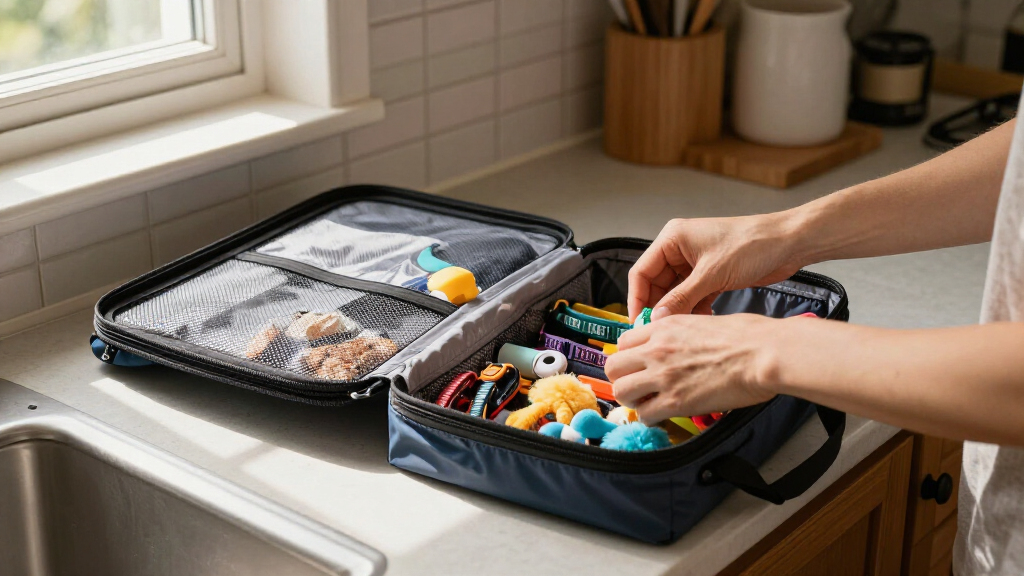 pet travel bag organizer