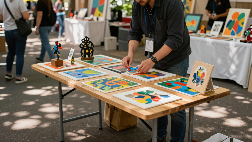 best folding tables for art fair booths