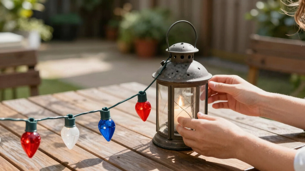 patriotic outdoor string lights