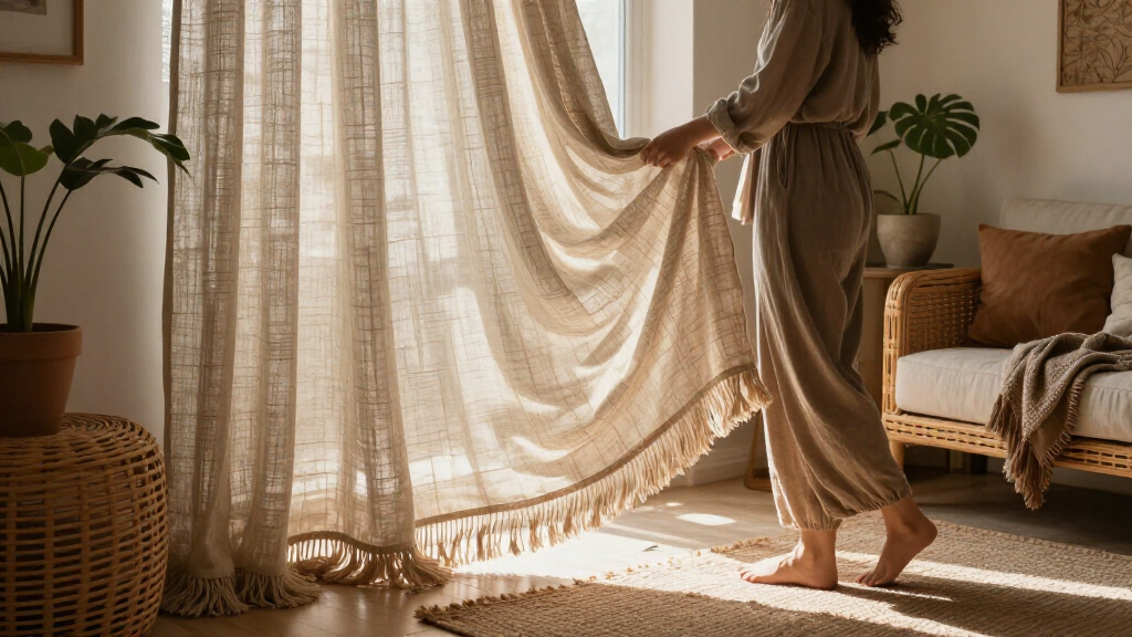 boho curtains