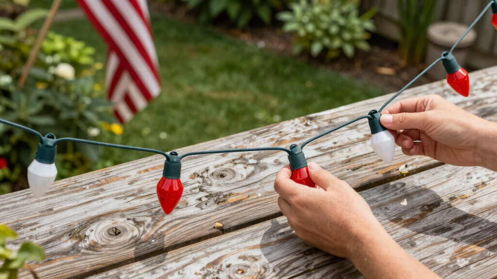 patriotic outdoor string lights