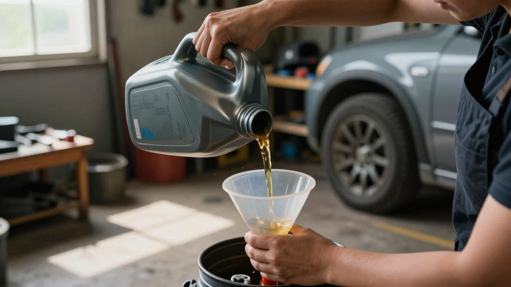 bulk oil dispensing system for home garage