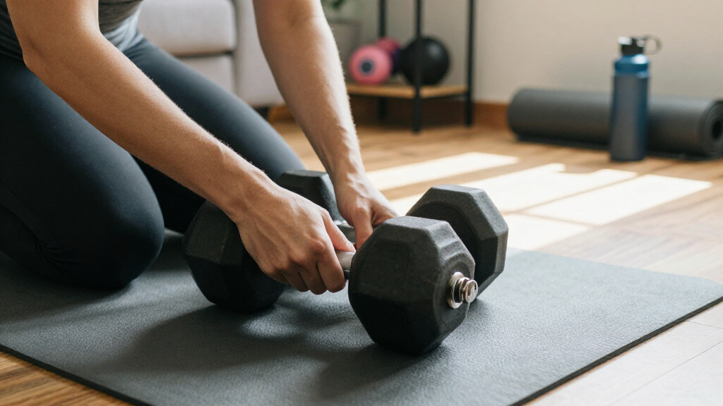 adjustable dumbbell set for busy schedules