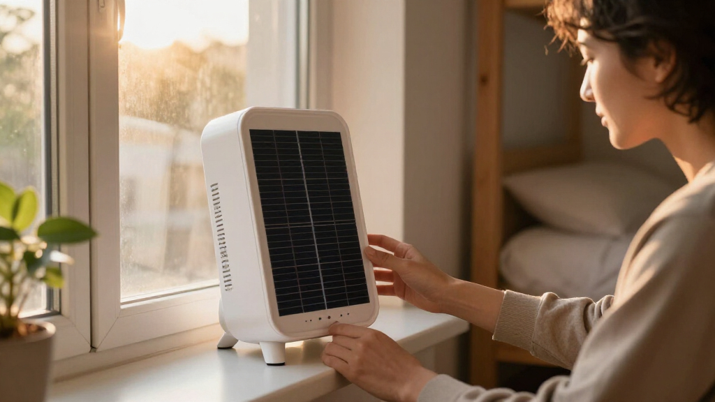 solar-powered dorm room heater