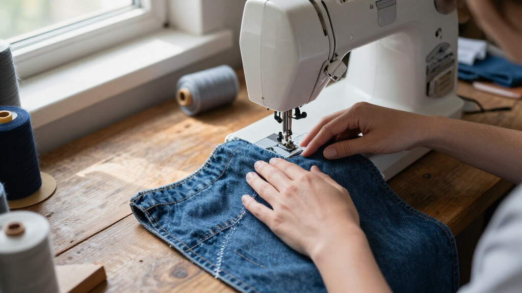 walking foot sewing machine for heavy fabrics