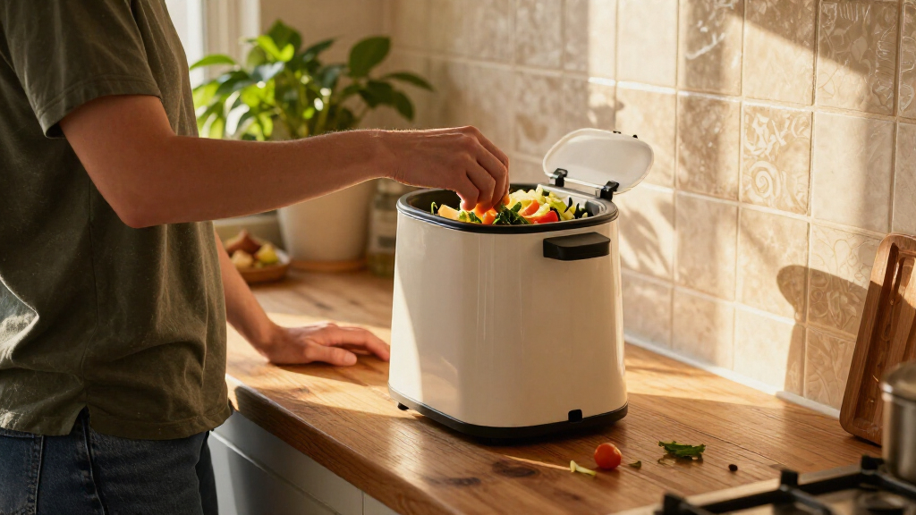 electric compost bin for kitchen