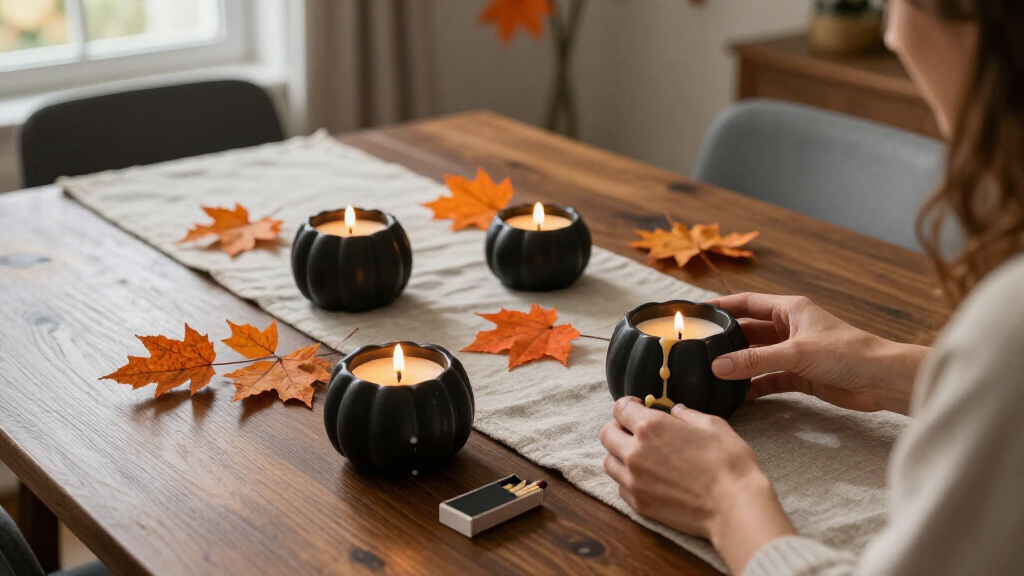Halloween candle holders