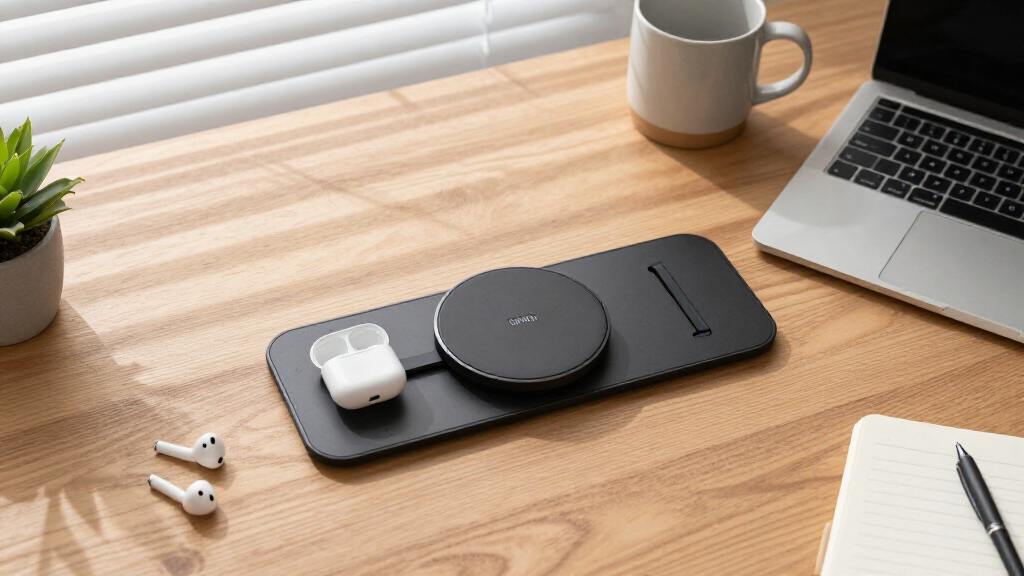 wireless charging desk organizer
