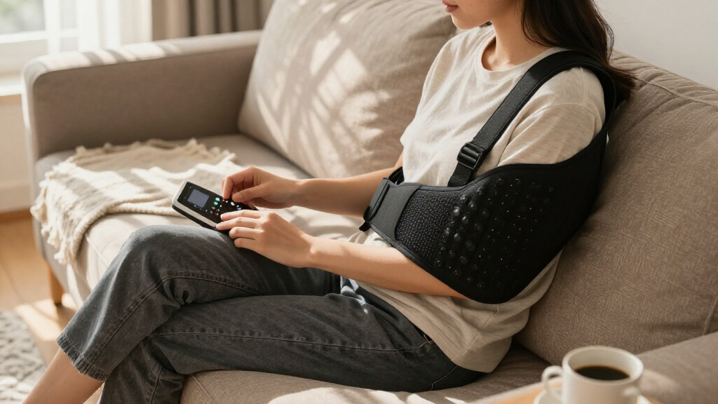 best shoulder wrap with heat and vibration