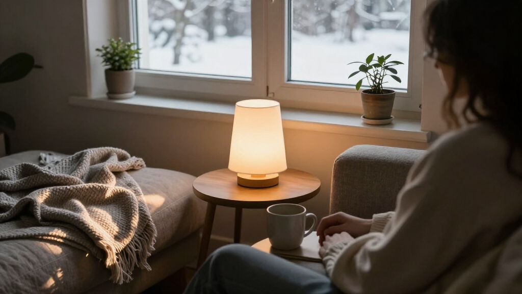 sad lamp for winter blues light therapy