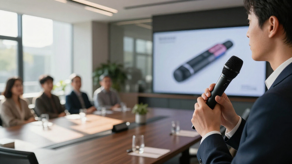 wireless microphones for product demos