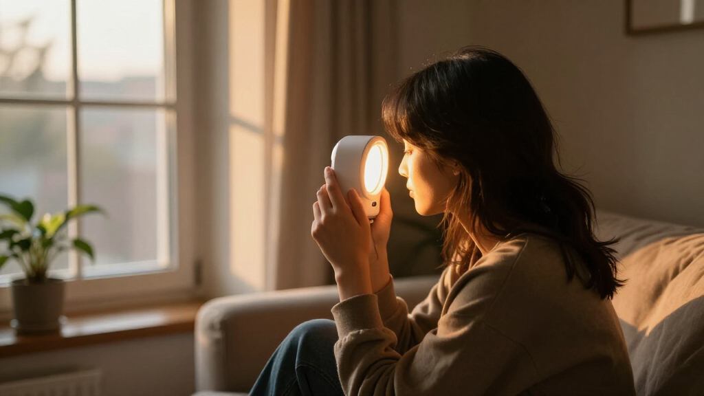 sad lamp for winter blues light therapy