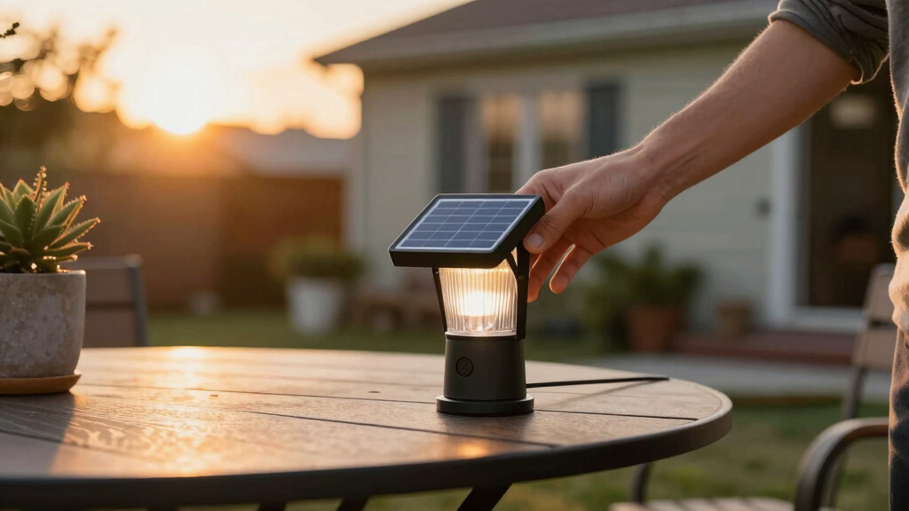 solar-powered backup lights