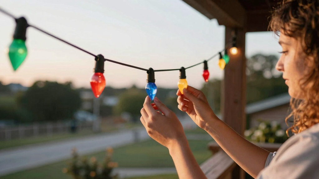 patriotic outdoor string lights