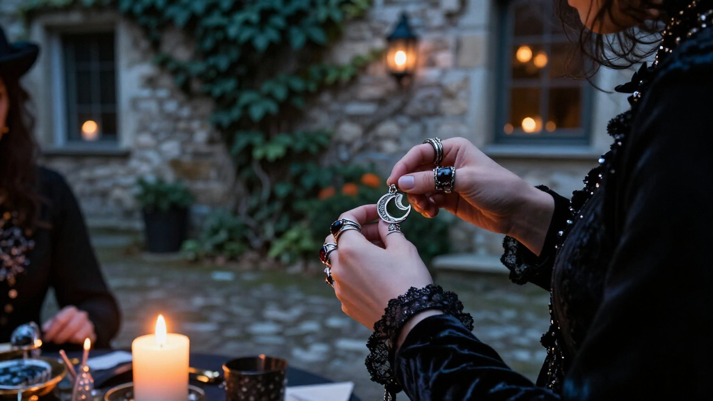 Halloween occult jewelry