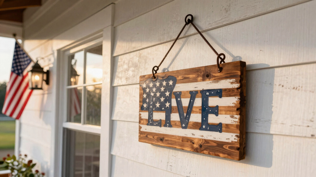 patriotic farmhouse wall decor