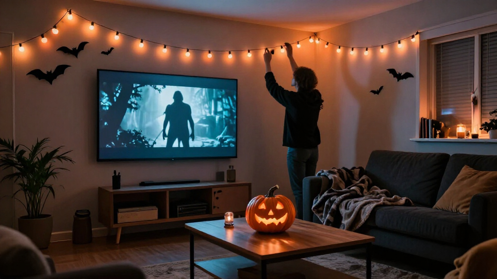 spooky movie room decorations