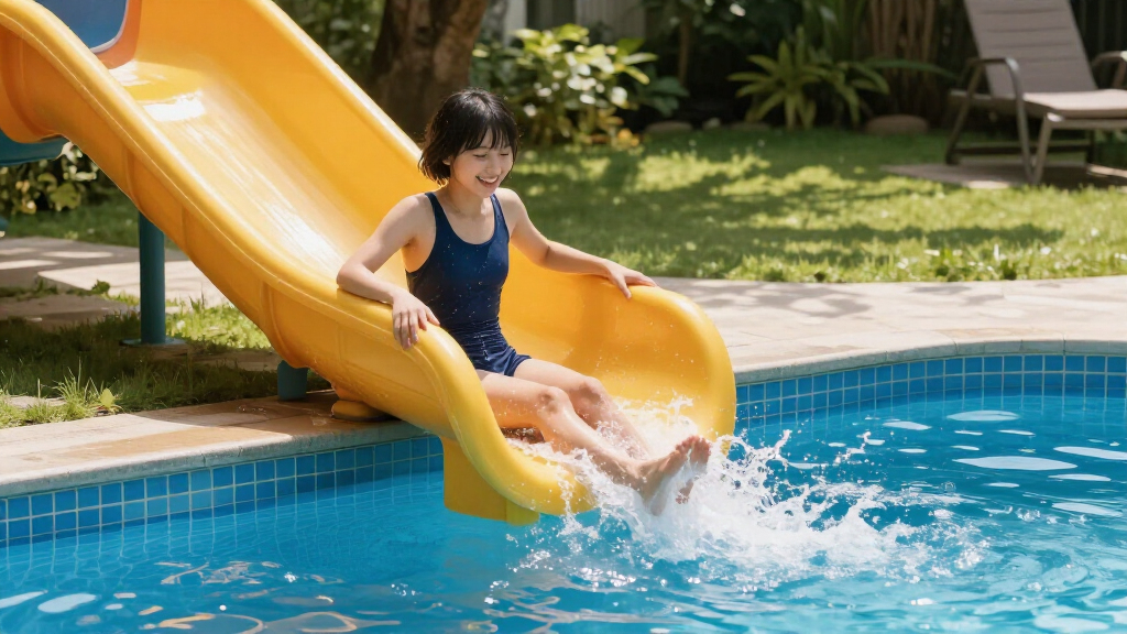 curved pool slides premium