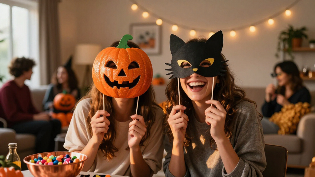 Halloween party photo booth props
