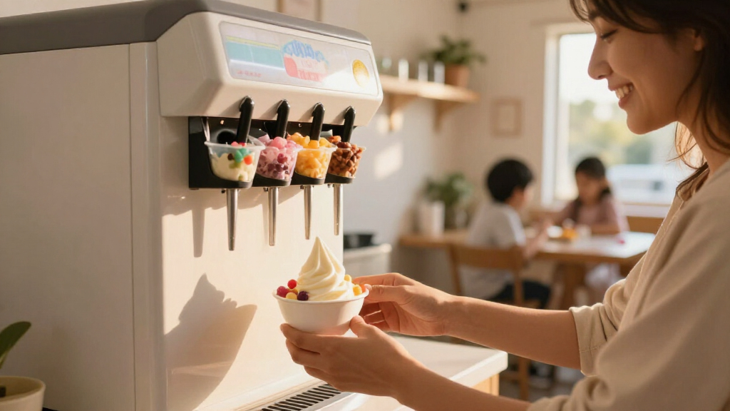 commercial frozen yogurt machine