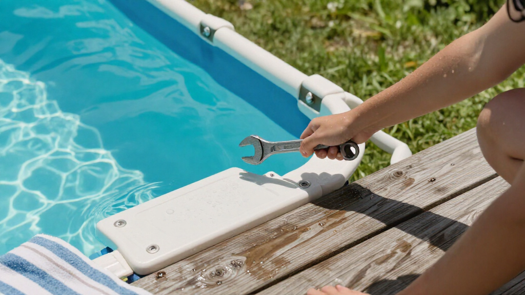 above ground pool steps